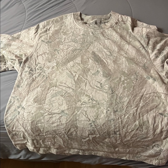 Abercrombie & Fitch Men's Light Gray Patterned Sweatshirt - Picture 1 of 5